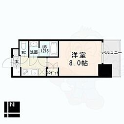 シエルブルー栄 1Kの間取図画像