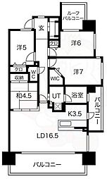 ライオンズミッドナゴヤレジデンス 4LDKの間取図画像