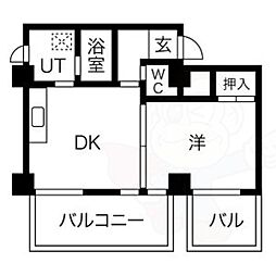 アネックス池下 1DKの間取図画像