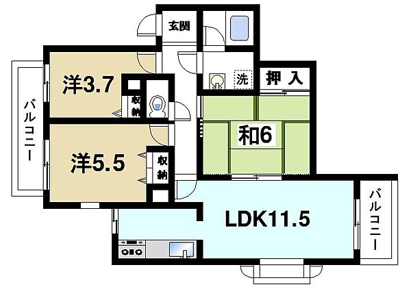 画像2:機能的な間取りです