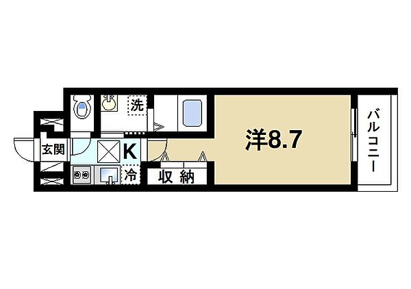 奈良県桜井市大字戒重(賃貸アパート1K・1階・28.87㎡)の写真 その2