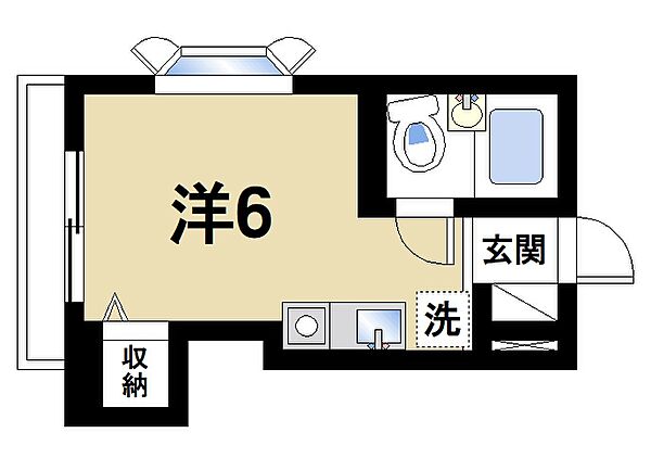 画像2:お一人暮らしにピッタリのお部屋です。
