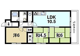 加藤マンション 401 ｜ 奈良県奈良市西大寺新町2丁目7-32（賃貸マンション3LDK・4階・58.00㎡） その2