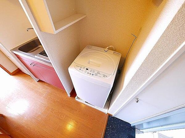 画像30:洗濯機が室内に設置できます