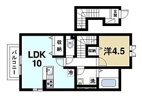 レジデンスコート奈良大安寺  ｜ 奈良県奈良市大安寺2丁目（賃貸アパート1LDK・2階・46.37㎡） その2