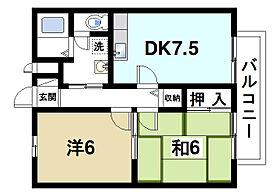 ファミール寺田A  ｜ 奈良県奈良市中山町（賃貸アパート2DK・2階・41.00㎡） その2