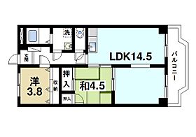 メゾン東生駒  ｜ 奈良県生駒市東菜畑1丁目（賃貸マンション2LDK・4階・60.50㎡） その2