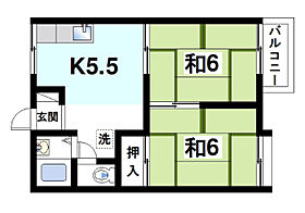 ニューハイツ東中  ｜ 奈良県奈良市尼辻北町（賃貸アパート2K・2階・38.00㎡） その2