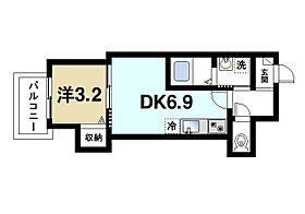 ジーメゾン西大寺赤田トリナーレ  ｜ 奈良県奈良市西大寺赤田町1丁目（賃貸アパート1DK・1階・26.43㎡） その2