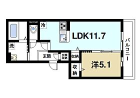 ルーエ  ｜ 奈良県奈良市大安寺6丁目（賃貸アパート1LDK・2階・43.41㎡） その2