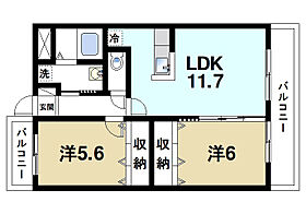 セピアコート  ｜ 奈良県奈良市三条大路3丁目（賃貸マンション2LDK・2階・53.28㎡） その2