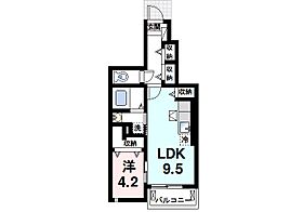 Success Yu-min  ｜ 奈良県奈良市北之庄西町2丁目（賃貸アパート1LDK・1階・40.38㎡） その2