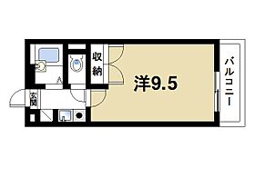 GaDget houseIII  ｜ 奈良県奈良市宝来1丁目（賃貸マンション1K・2階・23.08㎡） その2