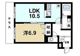 シャーメゾン奈良町  ｜ 奈良県奈良市築地之内町（賃貸マンション1LDK・1階・45.31㎡） その2