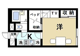 奈良県奈良市法蓮町342-1（賃貸アパート1K・2階・19.87㎡） その2