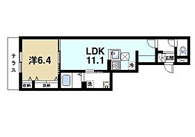 Central　VillageI（セントラルヴィレッジ）  ｜ 奈良県大和郡山市本町（賃貸アパート1LDK・1階・44.57㎡） その2