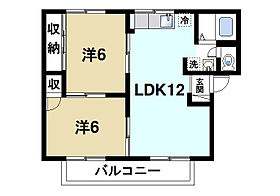 コーポ宝来II  ｜ 奈良県奈良市宝来3丁目（賃貸アパート2LDK・2階・48.00㎡） その2