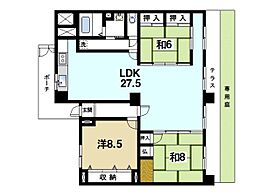 朝日プラザアーバネート奈良II  ｜ 奈良県奈良市西木辻町（賃貸マンション3LDK・1階・123.55㎡） その2