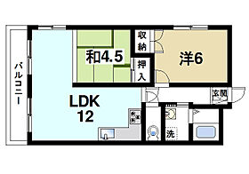 奈良県奈良市法蓮町（賃貸マンション2LDK・2階・60.00㎡） その2