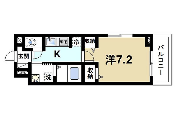 奈良県桜井市大字戒重(賃貸アパート1K・2階・27.02㎡)の写真 その2