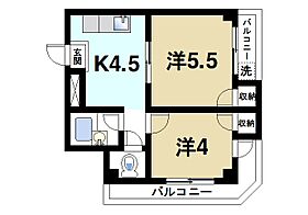 奈良県天理市川原城町（賃貸マンション2K・4階・29.52㎡） その2