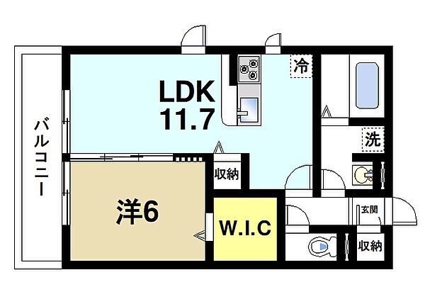 楓A ｜奈良県奈良市大森町(賃貸アパート1LDK・2階・45.29㎡)の写真 その2