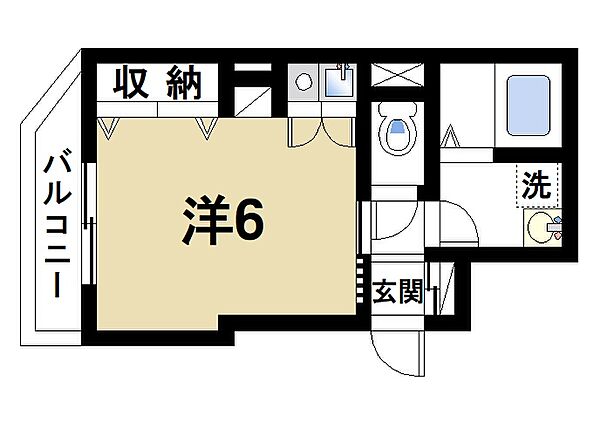 フィールドマンション ｜奈良県奈良市西木辻町(賃貸マンション1R・7階・22.00㎡)の写真 その2