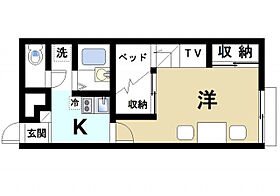 京都府木津川市州見台7丁目16-7（賃貸アパート1K・2階・23.18㎡） その2