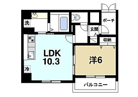 モンパルクいこまNeO  ｜ 奈良県生駒市谷田町（賃貸マンション1LDK・4階・41.10㎡） その2