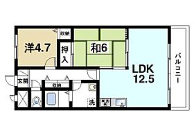 Pine Bloomu生駒  ｜ 奈良県生駒市俵口町（賃貸マンション2LDK・2階・55.10㎡） その2