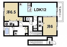 奈良県磯城郡田原本町大字千代（賃貸アパート2LDK・2階・68.74㎡） その2