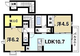 奈良県桜井市大字阿部（賃貸アパート2LDK・2階・59.87㎡） その2