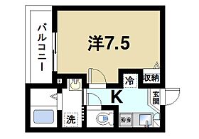 奈良県奈良市法蓮町（賃貸アパート1K・3階・24.27㎡） その2