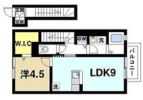 クレストハウス  ｜ 奈良県奈良市東九条町（賃貸アパート1LDK・2階・42.20㎡） その2