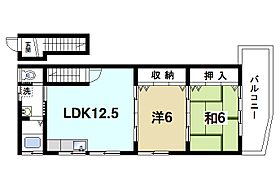 R-15郡山ハイツ  ｜ 奈良県大和郡山市西田中町（賃貸アパート2LDK・2階・54.23㎡） その2