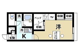 京都府木津川市木津清水68（賃貸アパート1K・1階・21.81㎡） その2