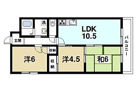 加藤マンション 203 ｜ 奈良県奈良市西大寺新町2丁目7-32（賃貸マンション3LDK・2階・58.00㎡） その2