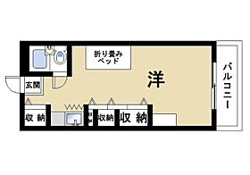 奈良県奈良市法蓮町（賃貸マンション1R・4階・27.00㎡） その2