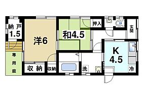 吉田借家  ｜ 奈良県奈良市西ノ京町（賃貸テラスハウス2K・1階・41.41㎡） その2