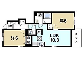 京都府木津川市城山台7丁目（賃貸アパート2LDK・1階・53.22㎡） その2