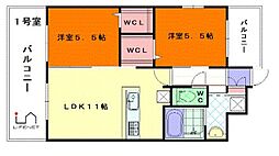 間取図画像 2LDK