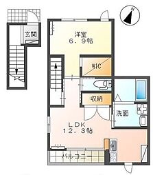 間取図画像 1LDK
