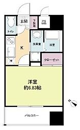 DSTOWER大博通り 1Kの間取図画像