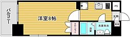 リファレンス祇園 1Kの間取図画像