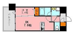LANDICK2620 1LDKの間取図画像