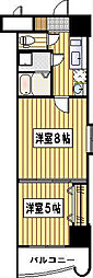 ロイヤル呉服112 2Kの間取図画像