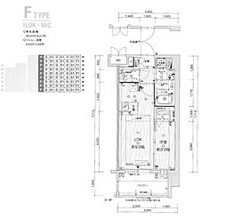 グランフォーレ大橋プレミア 1LDKの間取図画像