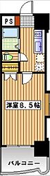 ROYAL博多駅東84 1Kの間取図画像