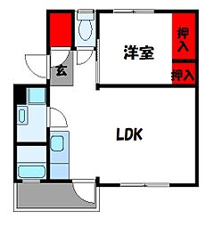 松崎団地　15000棟 3階/-