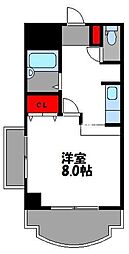 HAMAO吉村ビル ワンルームの間取図画像